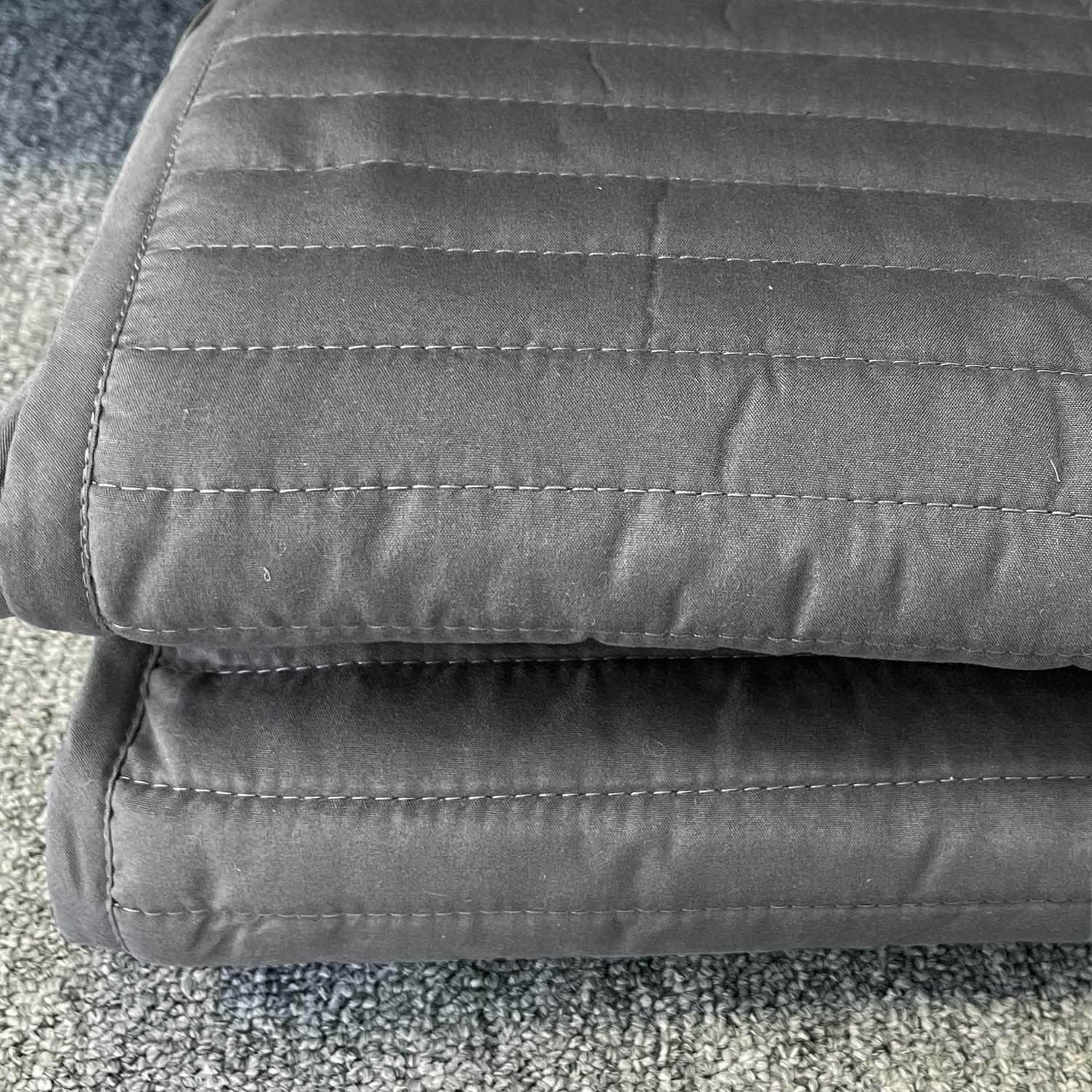 Luxton Quilted Bed Valance, Grey Color, Stretchable Fully Fitted Bed Skirt (Queen Size, Grey) image number 1