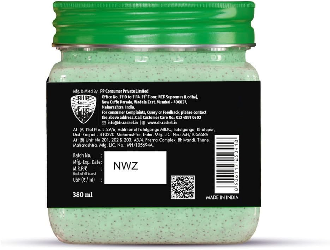 DR.RASHEL Aloe Vera Scrub for Face & Body (380 Ml) | All Skin |Cleanser Scrub for Deep Exfoliation | Dead Skin Remover Scrub | Tan Removal | Blackhead Remover Scrub image number 4