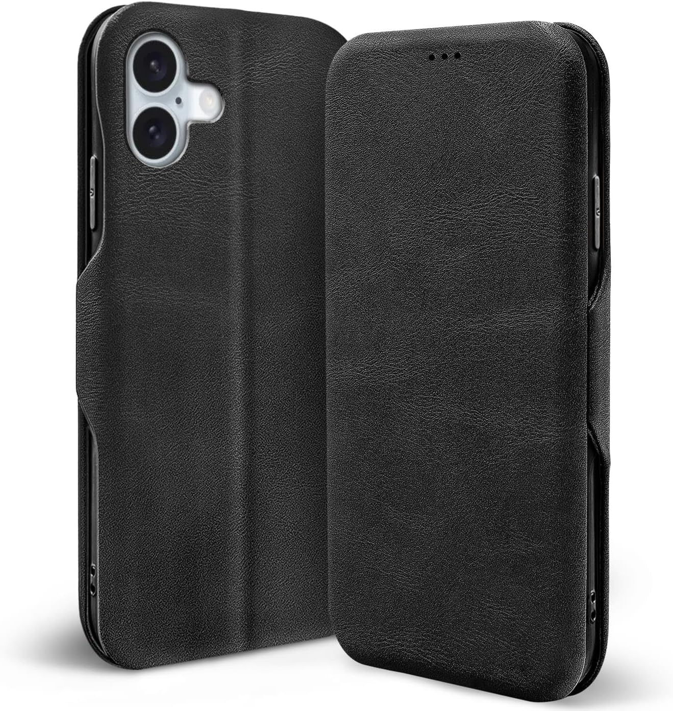 Verco Mobile Phone Case for Iphone 17, Book Style Mobile Phone Flip Cover for Iphone 17 Case Flip Case Book Case Bag, Brown