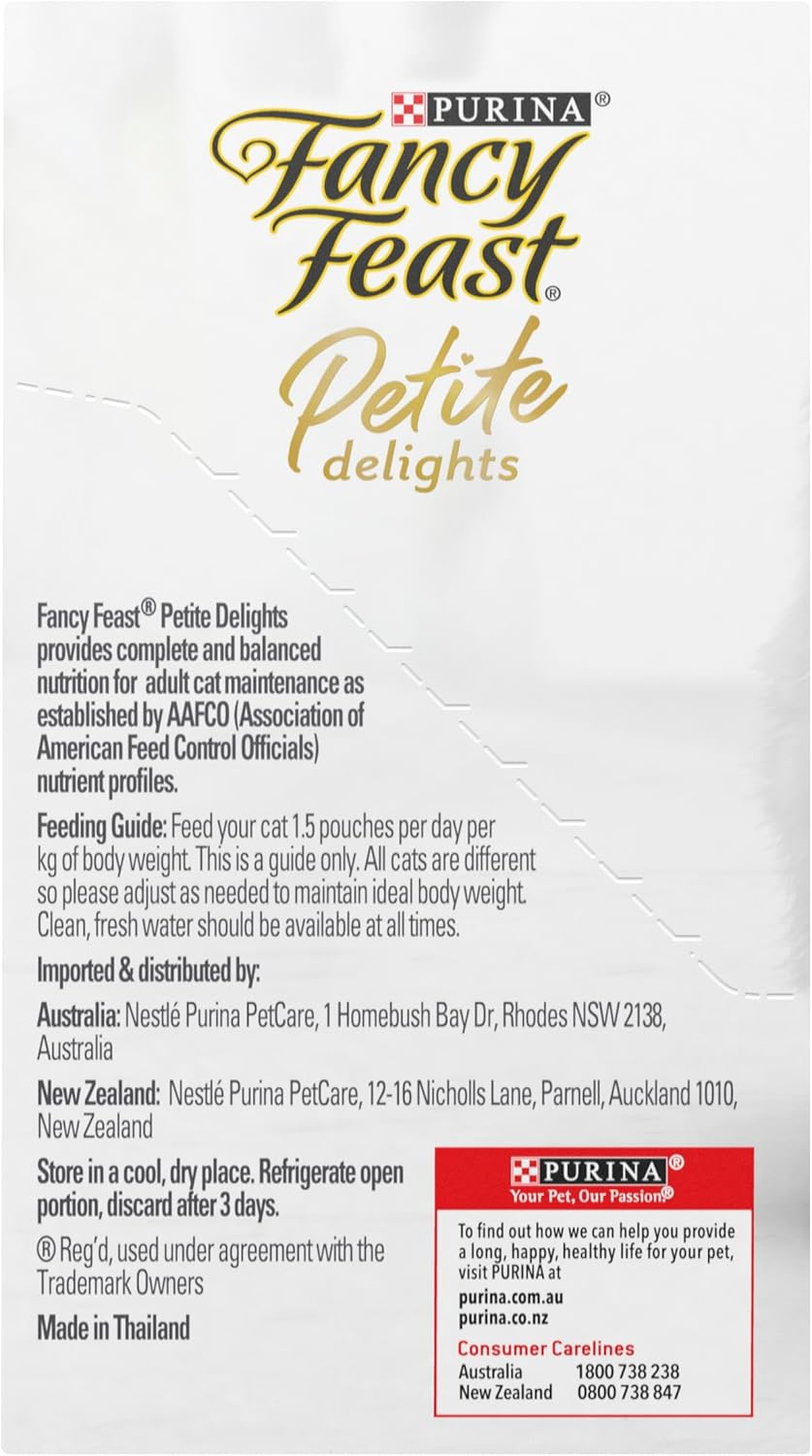 Fancy Feast Adult Petite Delights Chicken Tuna & Turkey Grilled Wet Cat Food 6X50G image number 5