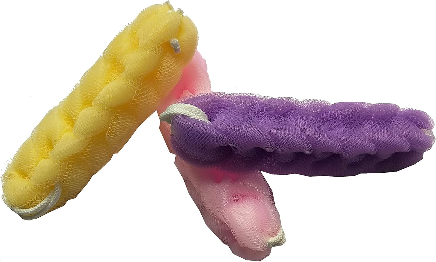 TVASTEE Back Scrubber Bath Sponge Long Loofah for Men and Women (Colour Multi) -Set of 3 image number 2