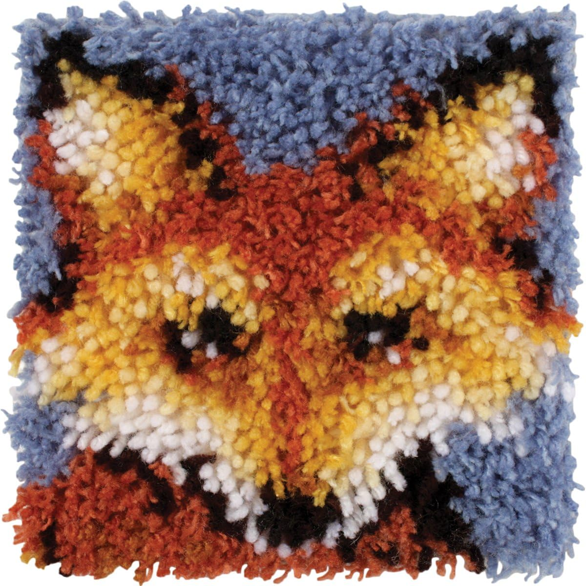 Wonderart Mr. Fox Latch Hook Kit, 8" X 8" - Mr. Fox image number 4