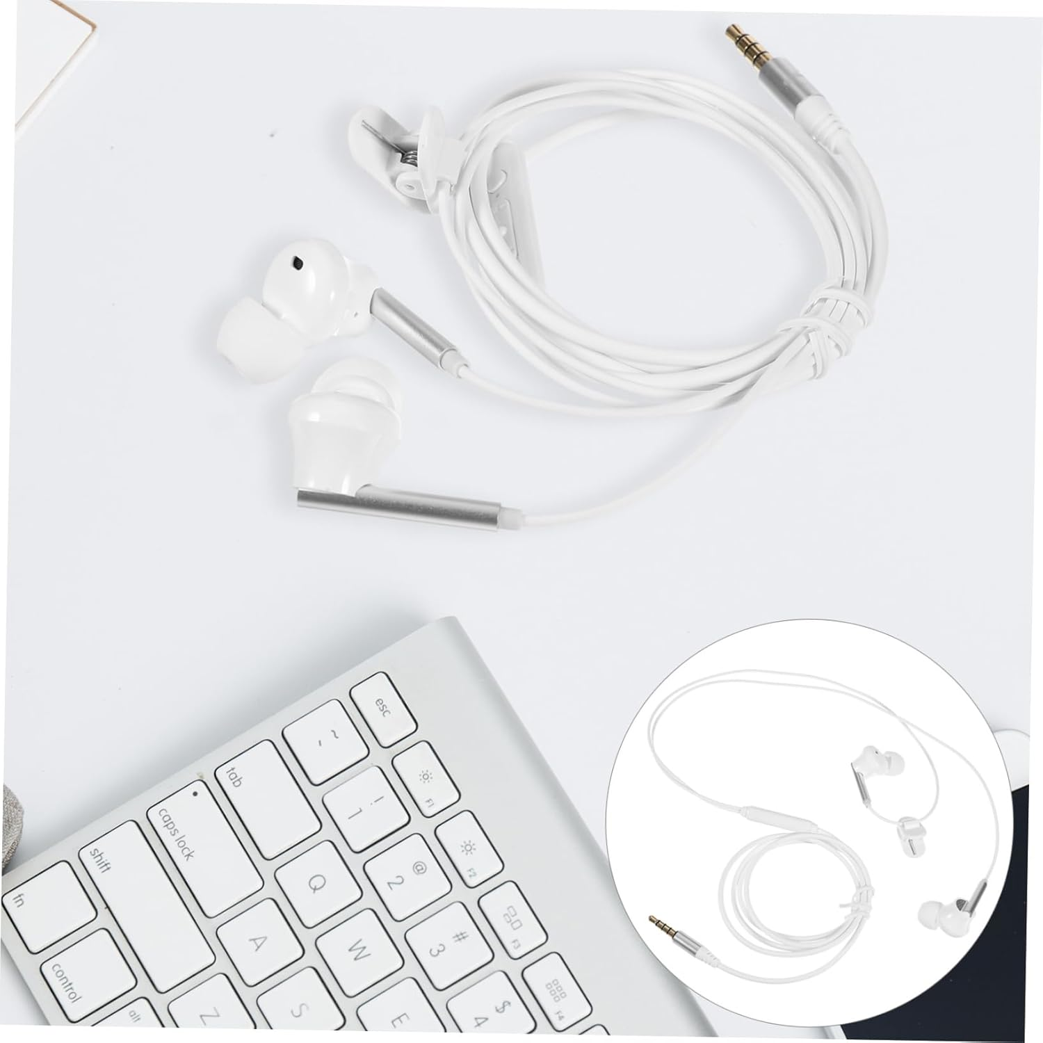 OKUMEYR High Definition Sports Earbuds with Microphone Wired Earphones for Phone Calls Immersive Audio Compatible with Tablets Computers Stylish Design for Active image number 5