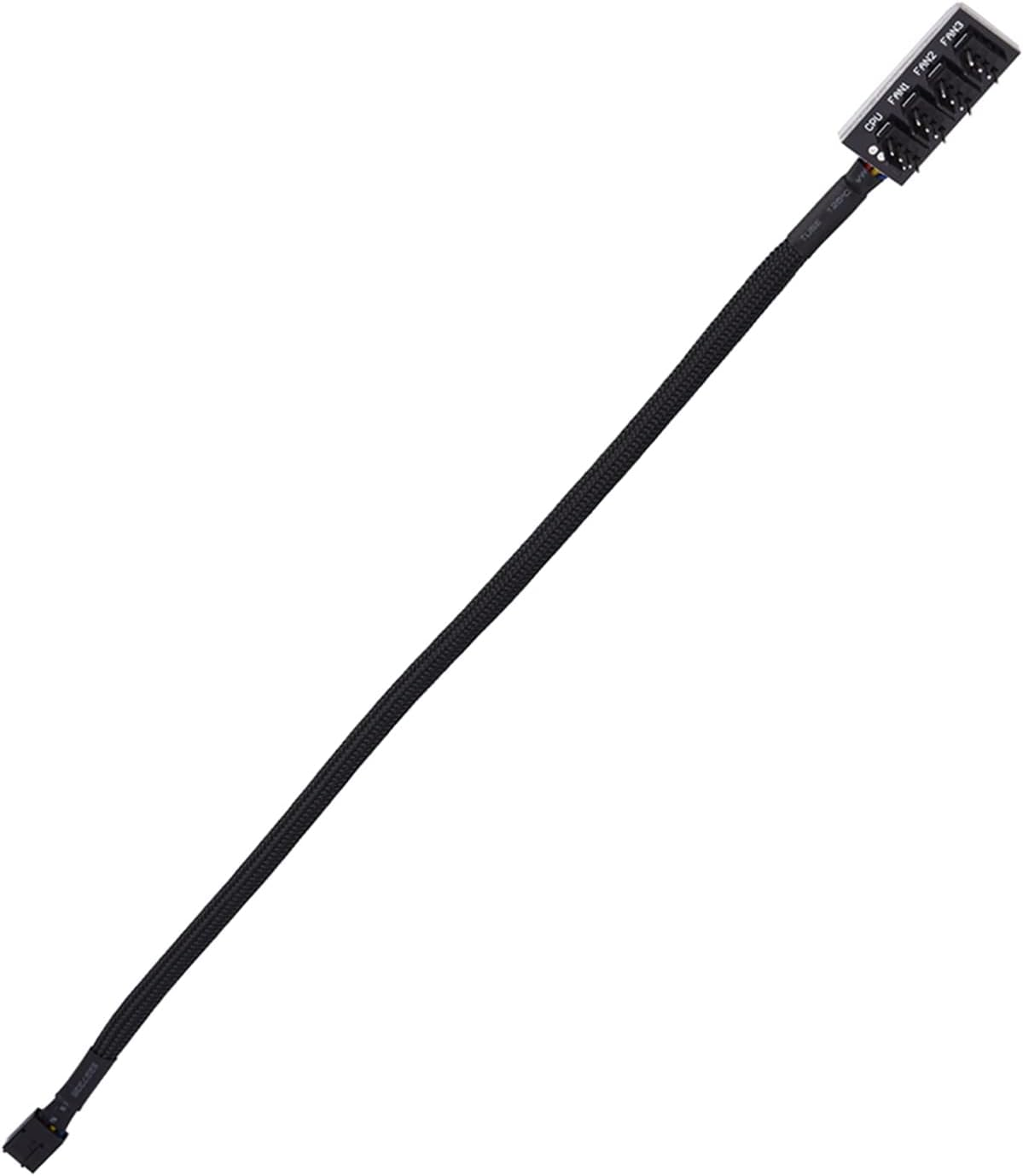 4 Ports PWM Fan Hub Splitter, 4 Way Fans Power Extension Cables CPU Multi Splitter Connector Supply Cable Adapter Compatible with Cooler Case Desktop PC ATX Computer Four or Three Pin image number 6