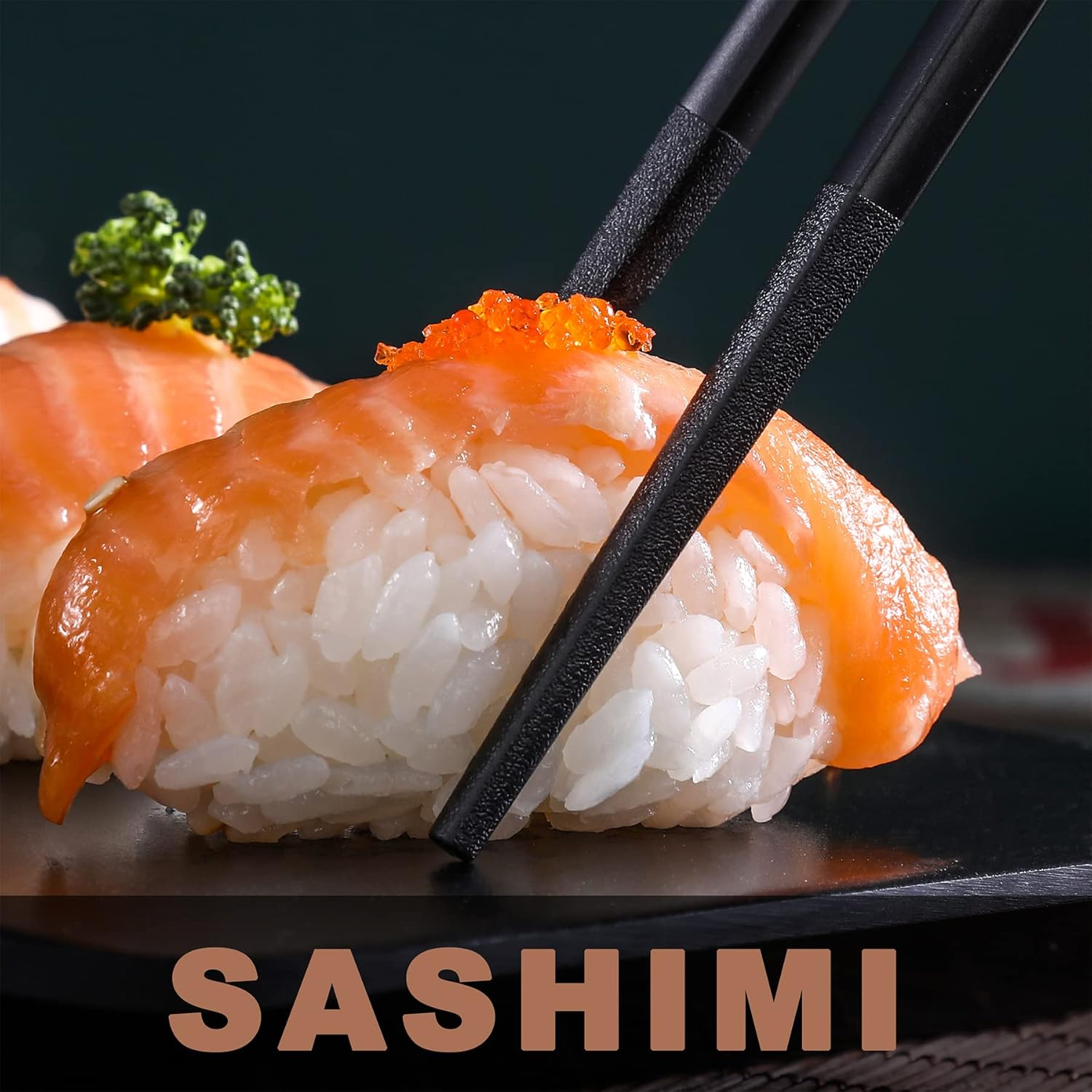 Fiberglass Chopsticks Series - Japanese Non-Slip Chopstick, Reusable Chop Sticks Dishwasher Safe, 5 Pairs, Gift Set, 9.9 Inches, Spring Flower - Family image number 6