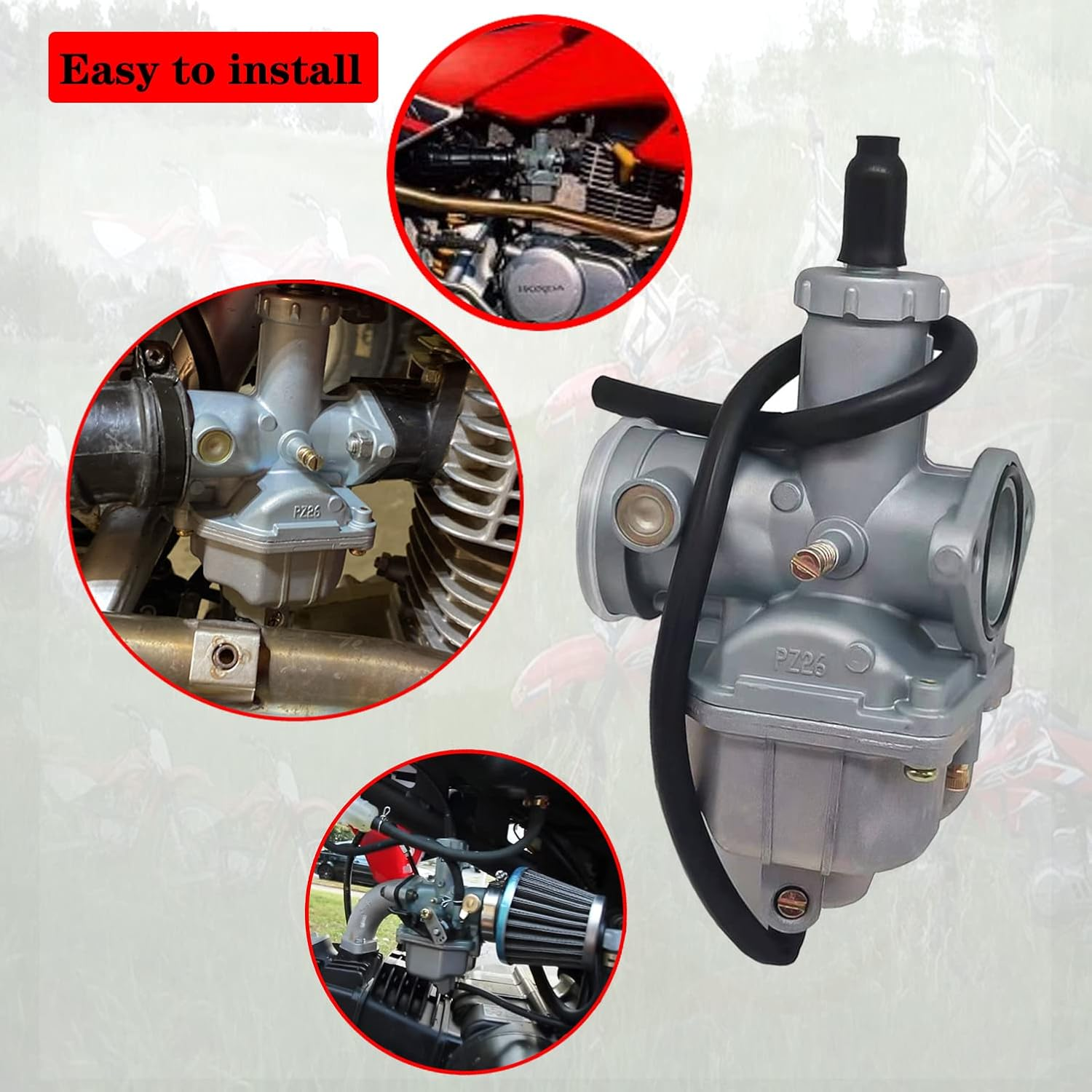 Auto-Moto Carb for HONDA XR100 (1981-1984), XR100R (1985-2003), CRF100F (2004-2007) （Fits：Xr100 XR100R CRF100F） image number 2