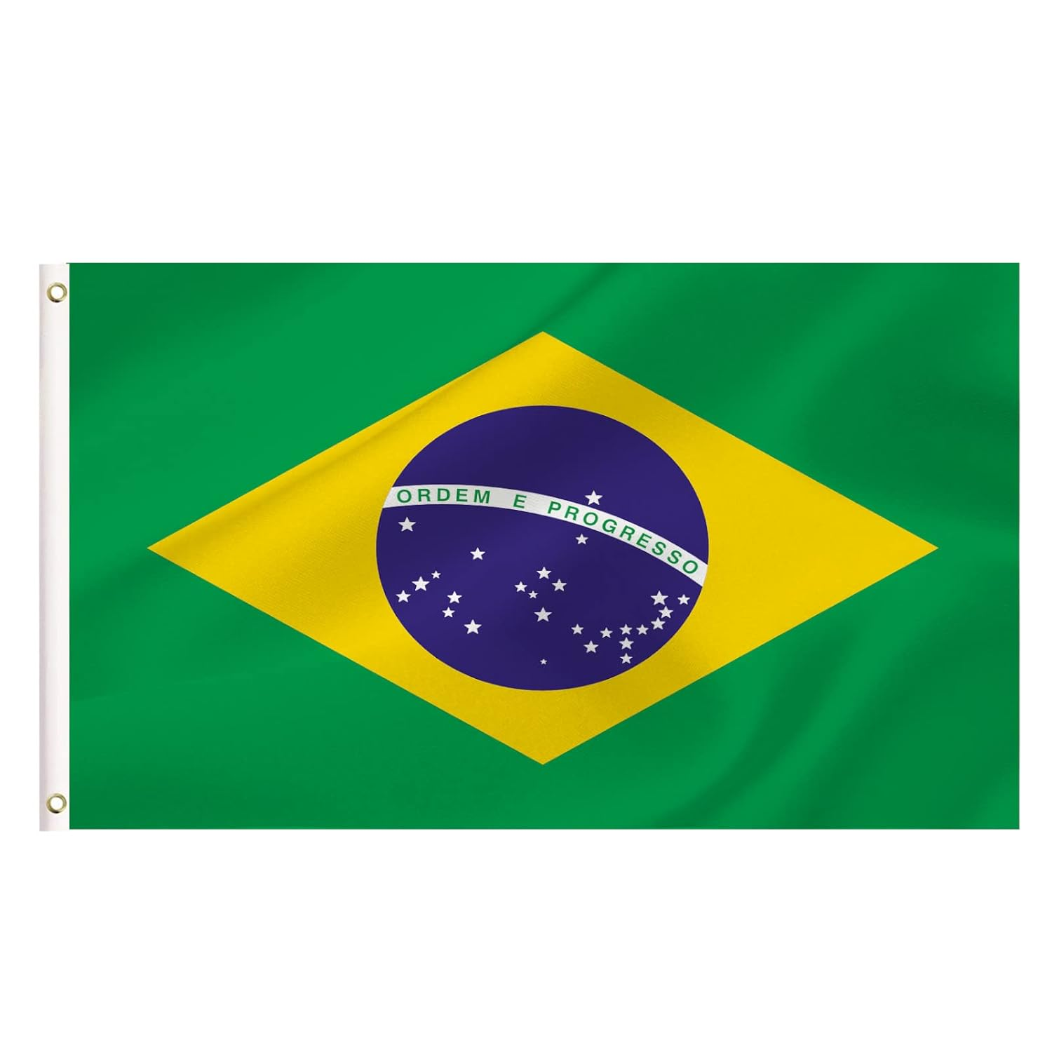 LARGE Brazilian Flag, 3X5Ft Brazil Flags Banner for Indoor Outdoor Decoration of Canada Yards.Parade or Express Mood image number 1
