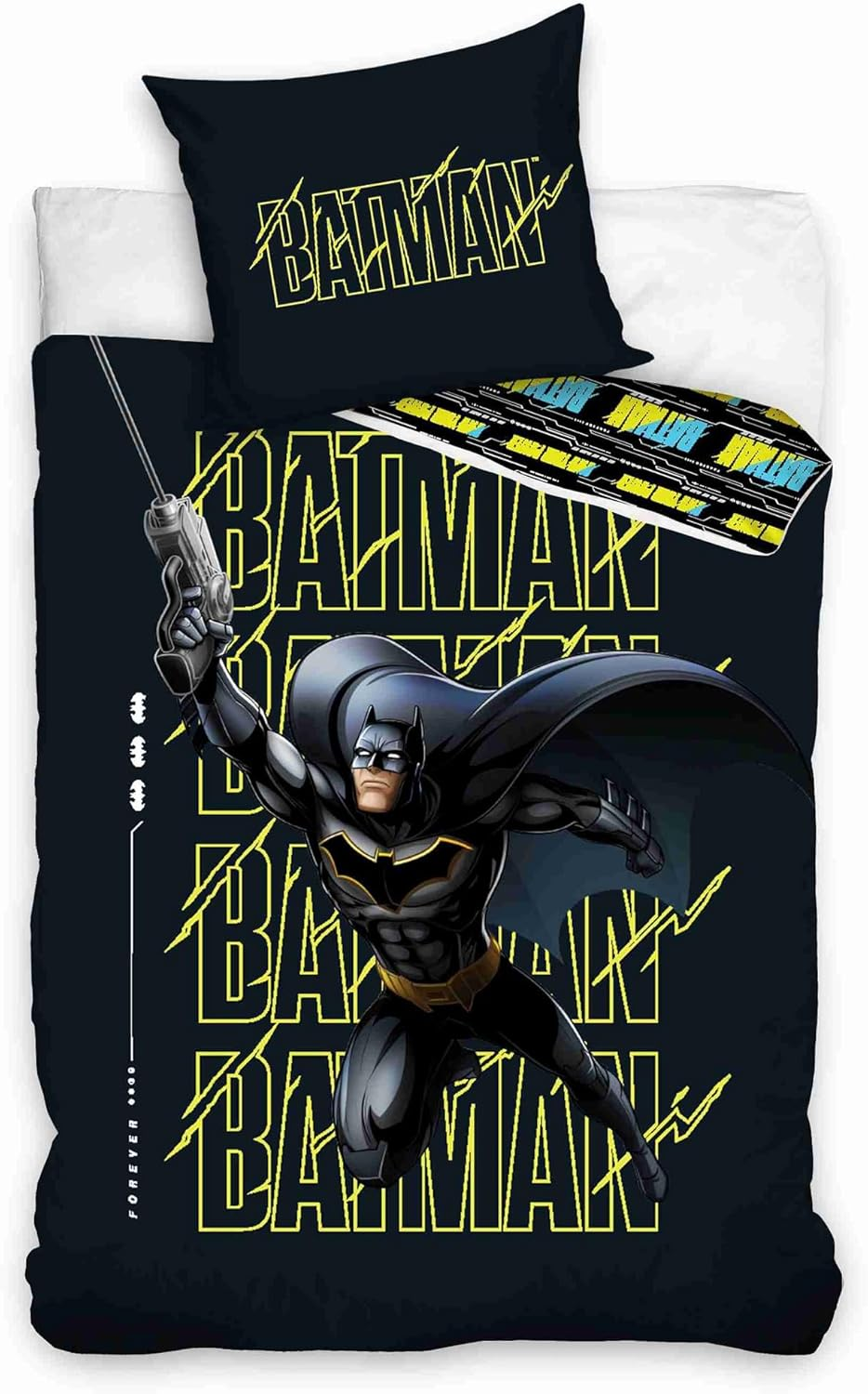 Batman Bed Linen Cotton 135 X 200 Cm + 80 X 80 Cm Duvet Cover