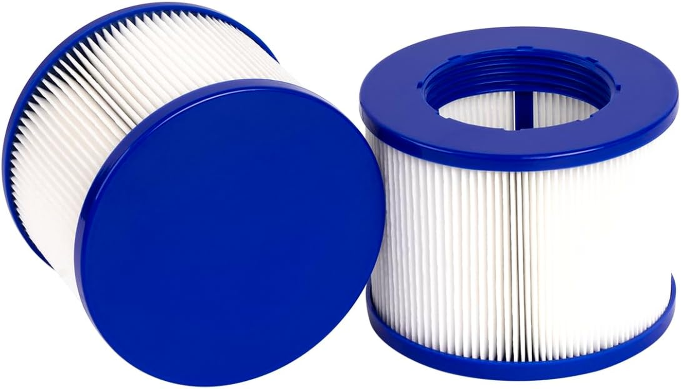 Wuyan 2 Pack Swimming Pool Filter Compatible for GYMAX & Most Hot Tub, Massage, Inflatable, Swimming Pool,75 X 100 Mm Filter image number 4