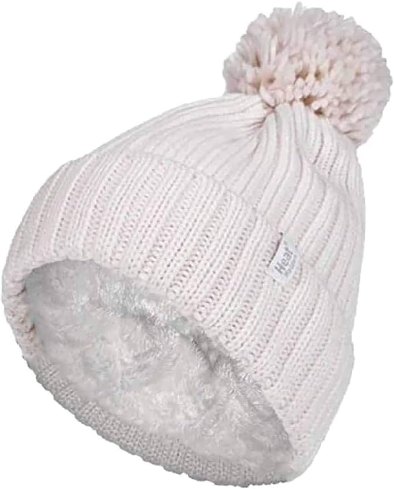HEAT HOLDERS - Womens Knitted Style Fleece Lined Warm Thermal Winter Beanie Hat image number 6