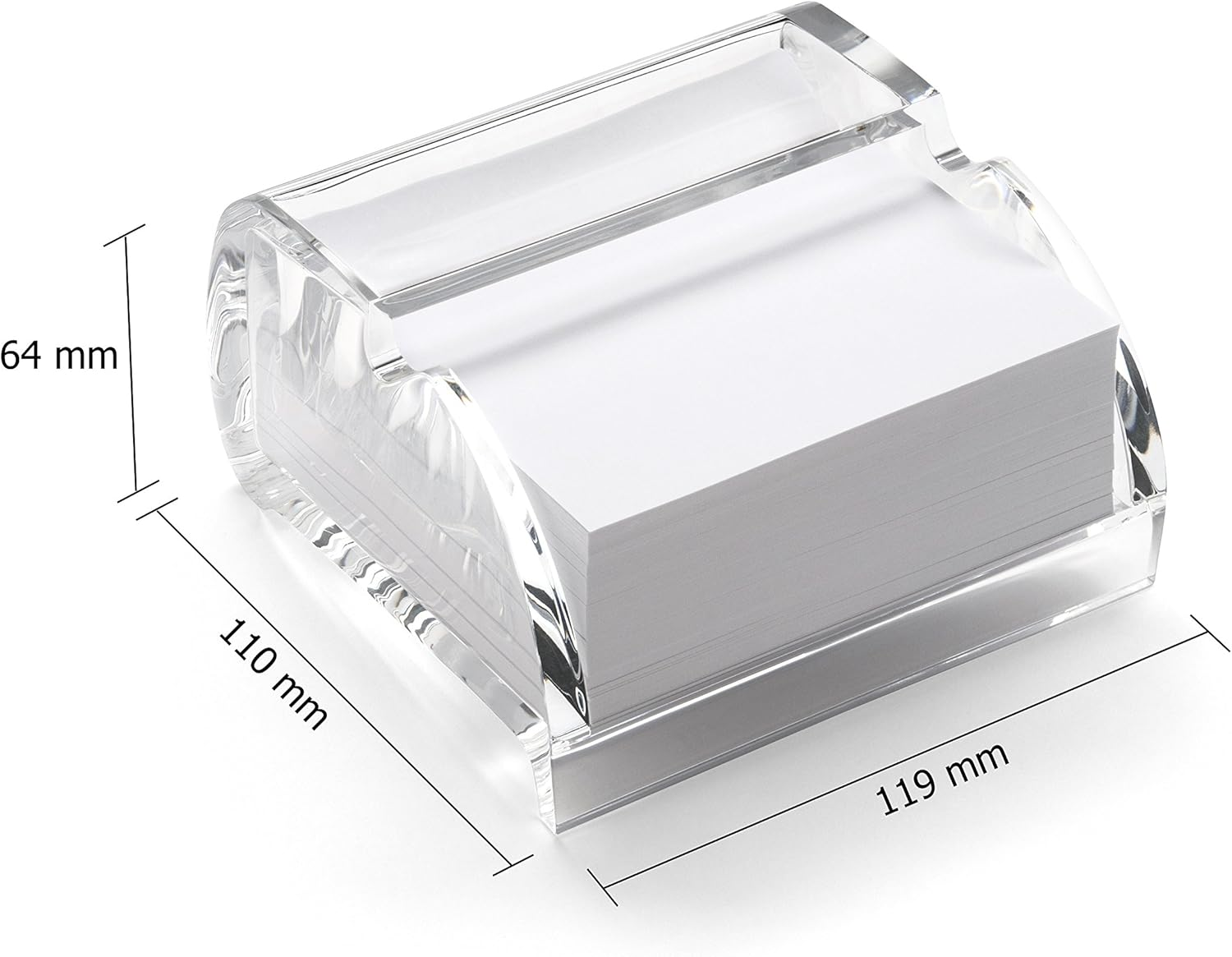 OSCO AMP-1 Clear Acrylic Notepad Holder with 500 Sheets image number 4