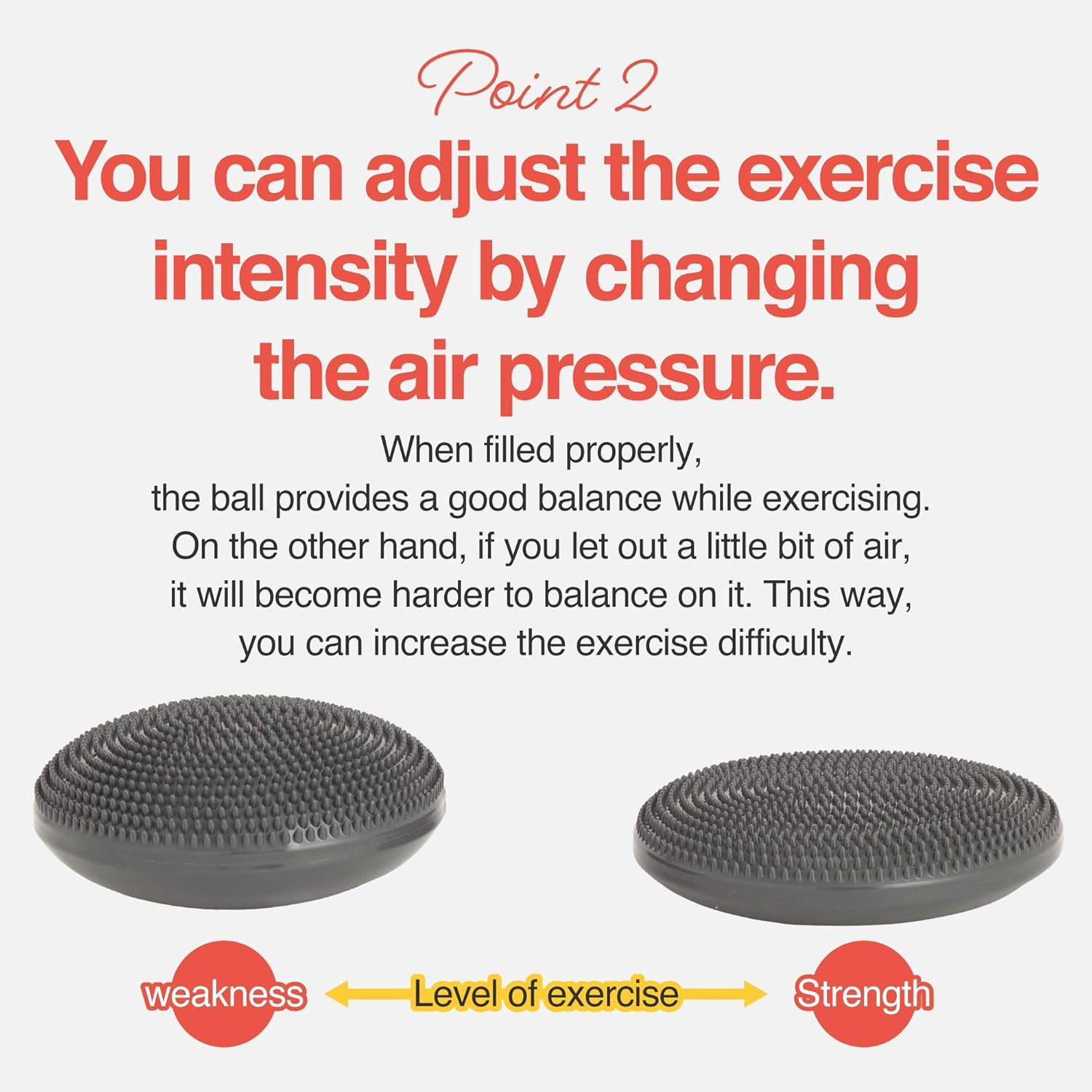 Primasole Balance Disk 2 Pcs Comes with an Air Pump Exercise Disk for Stability Workout13Inch in Diameter 550Lb Load Limit Torso Training Cushion PSS91NH021A image number 1