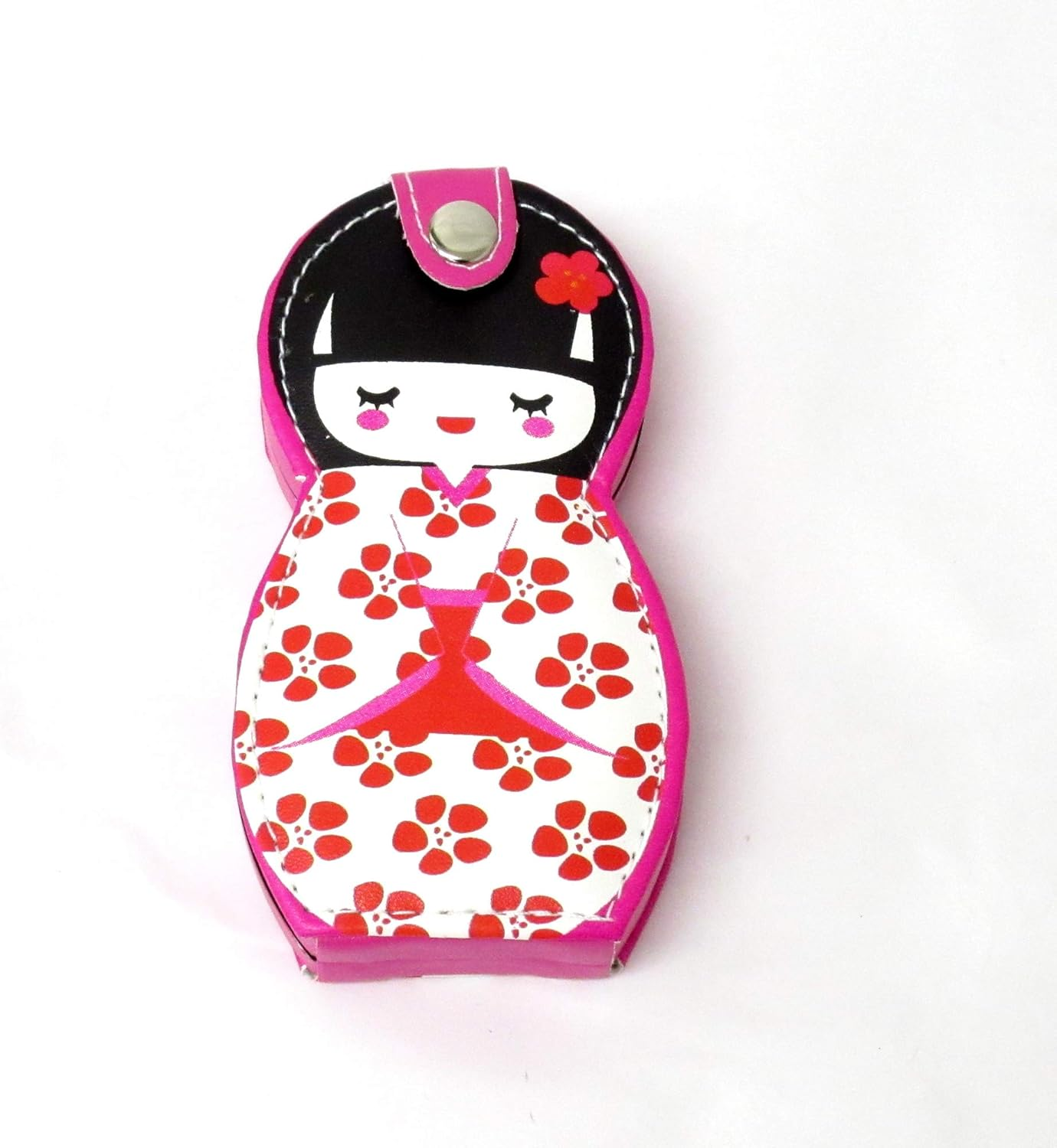 Nail Clipper Set in Japanese Kokeshi Doll Case image number 1