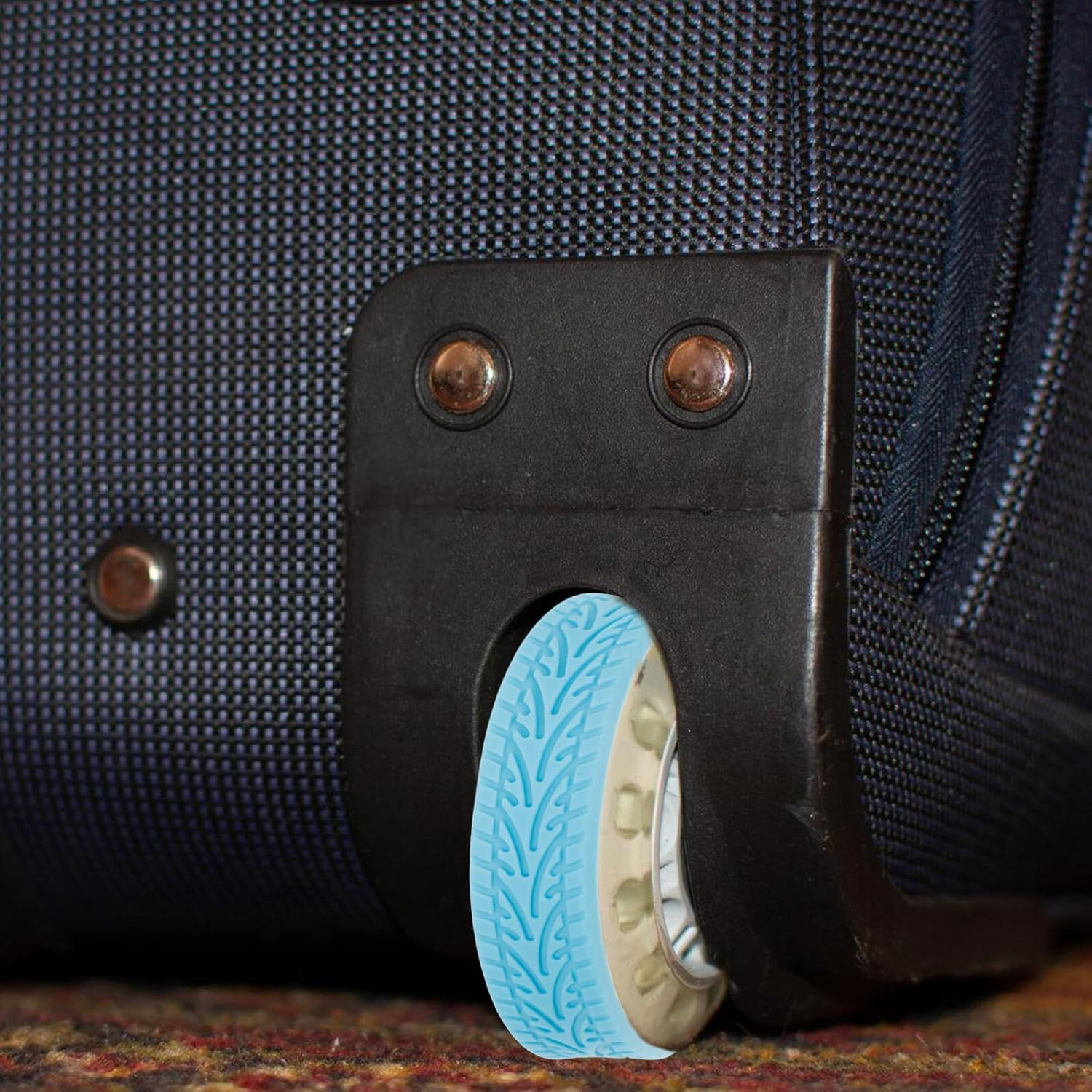 HANABASS Silicone Suitcase Wheel Protectors Luggage Feet Socks Noise-Reducing Shock-Absorbing Sturdy Travel Accessory for Hardwood Floors and Smooth Surfaces, Silent Caster Covers for Luggage Wheels