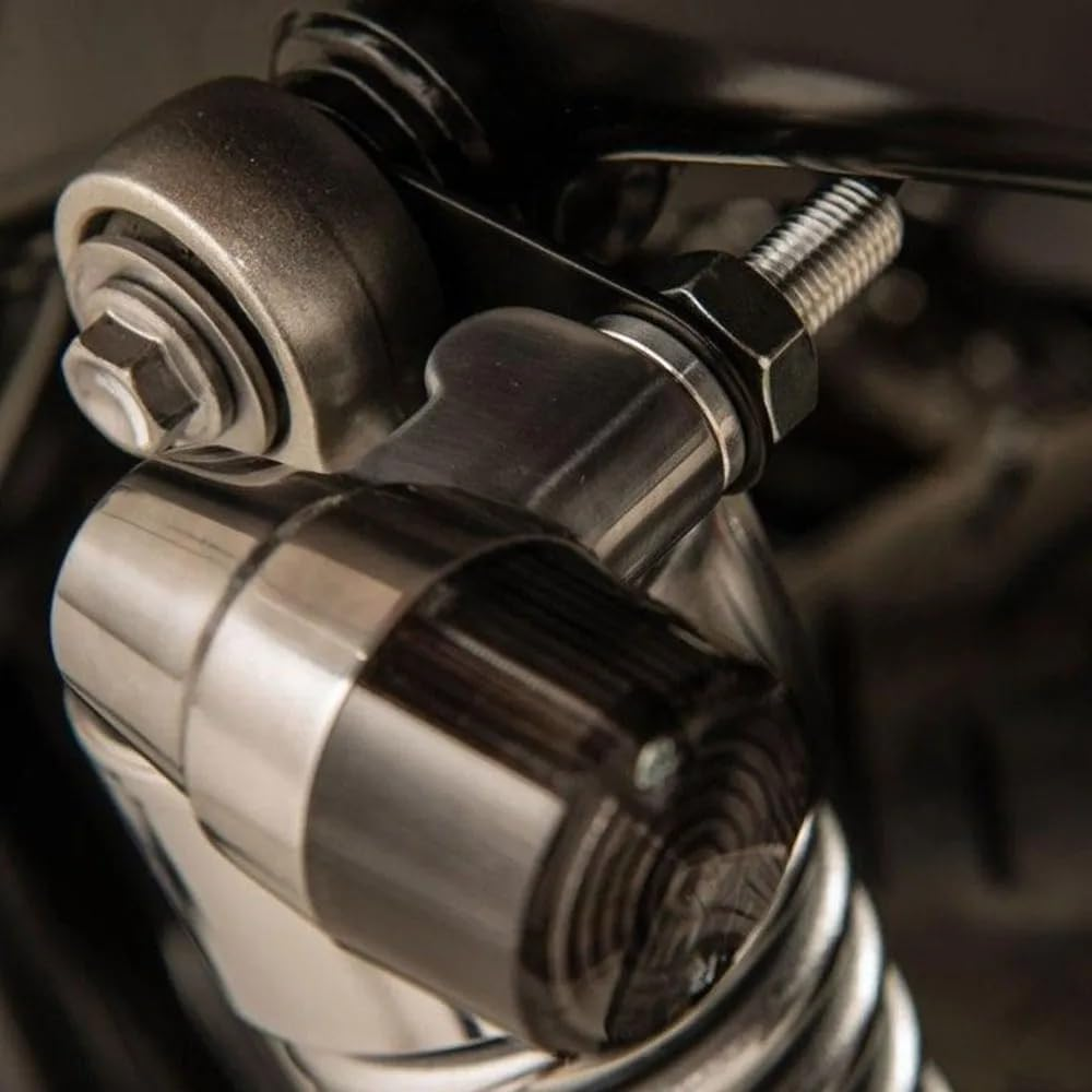 Yehveh 4 Pack Motorcycle Rear Turn Signal Mounting Bracket Lamp Light Relocation Support Mount Holder Stand for Harley Racer Bobber Fork Shock Turnsignals Indicator Aftermarket LED Z/I Type image number 1