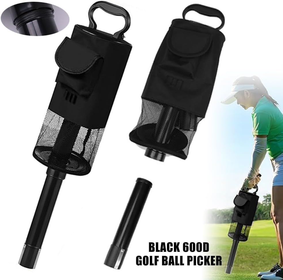Golf Ball Shag Bag 60-70 Balls Practice Pick up Holder Receiver Tube Collector image number 1
