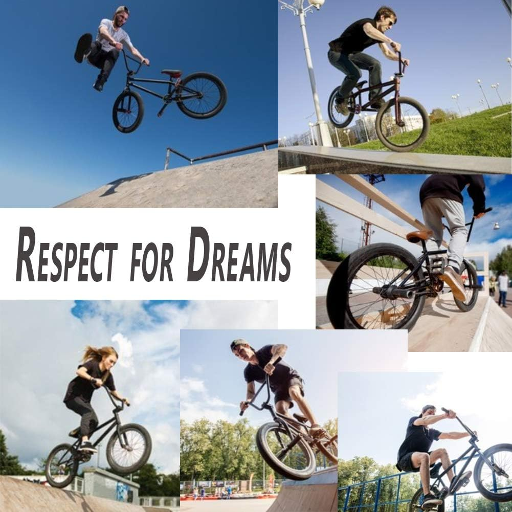 SMALLSTARIII Small Star Bike Pegs 2Pcs Aluminum Alloy Anti-Skid Lead Foot Bicycle Pegs 3/8 Inch Axles - Glode image number 5