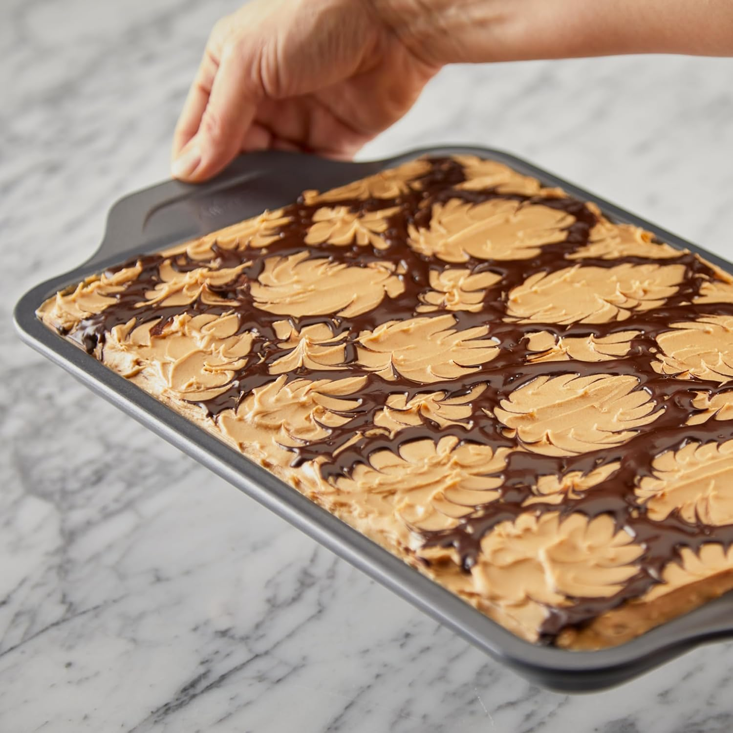 All-Clad Pro-Release Nonstick Bakeware Quarter Sheet Pan, 13 X 9 Inch, Gray image number 5