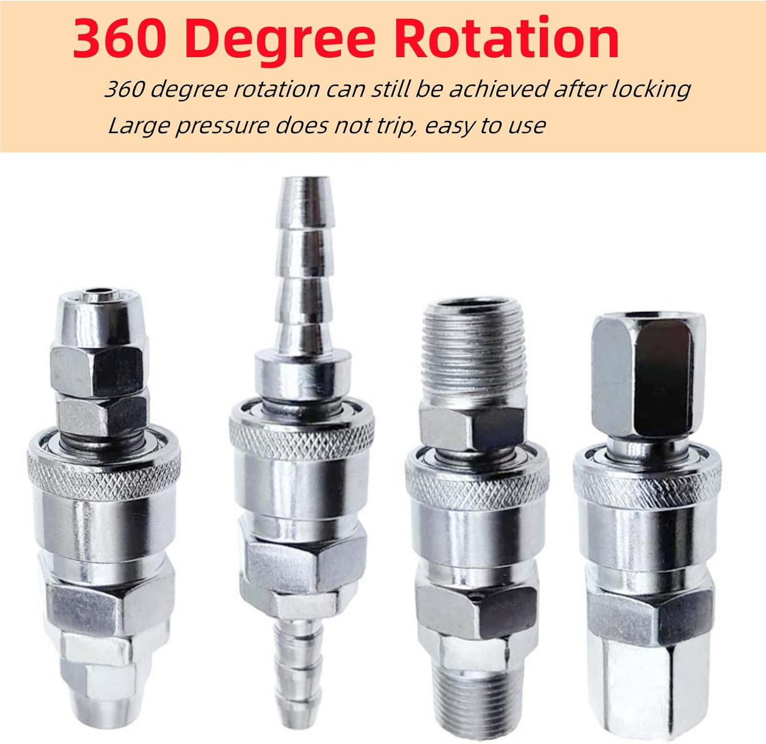 MTJNYZA 18Pcs Air Hose Quick Connect,Air Compressor Connector Coupler Pneumatic Quick Fittings Set,Pneumatic C-Type Quick Coupler&Sp20/Pp image number 1