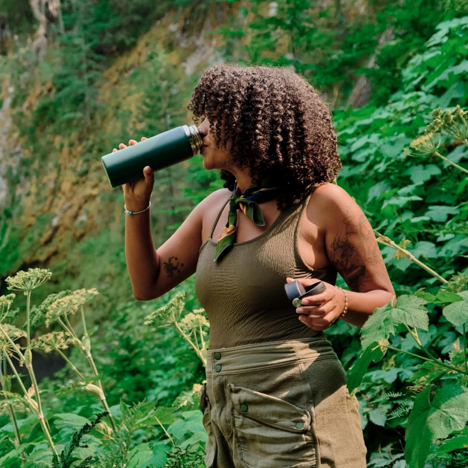 Hydro Flask 32 Oz Wide Mouth Flex Cap Fossil image number 4