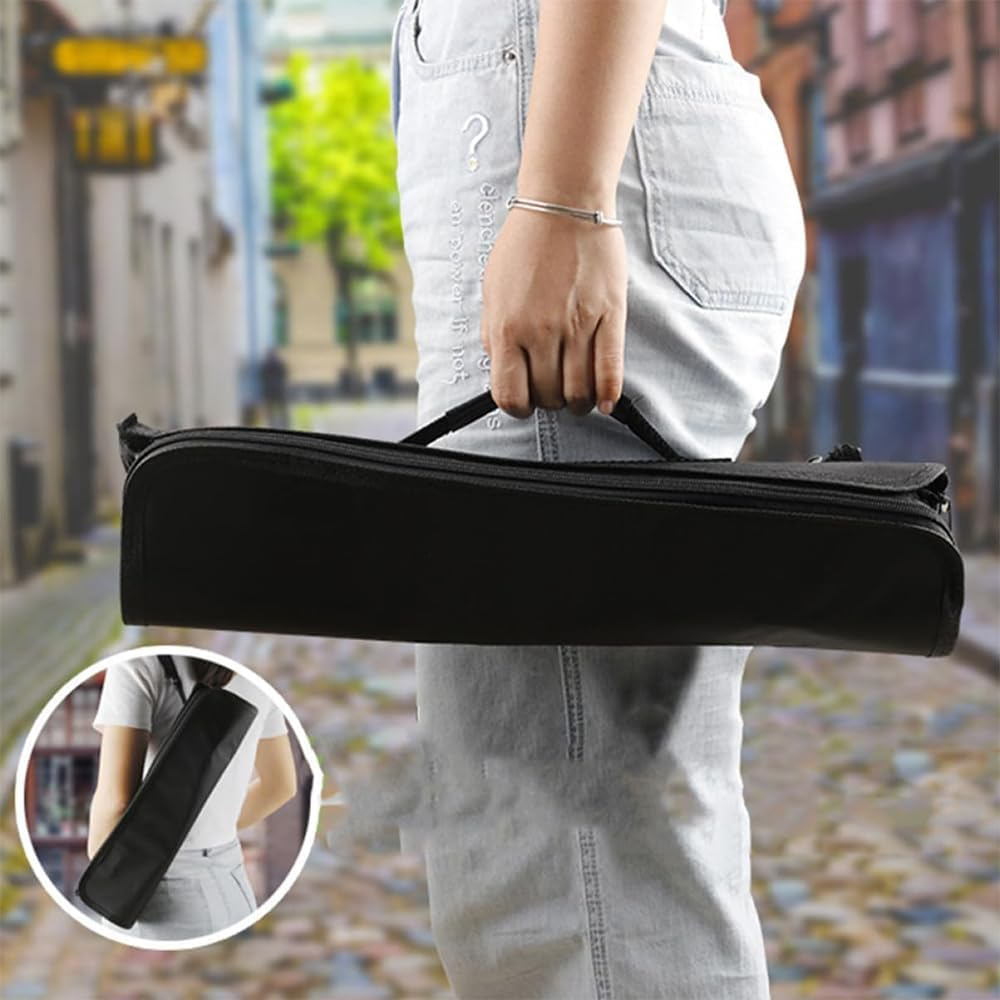 10-Piece Folding Grill Tool Set with Wooden Handle &ndash; Stainless Steel BBQ Accessories with Storage Case for Camping, Tailgating & Outdoor Grilling