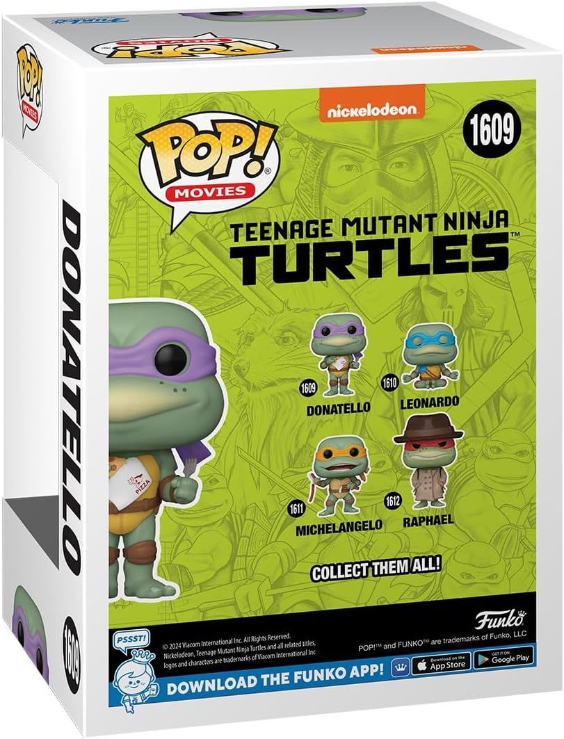 FUNKO POP! Movies: Teenage Mutant Ninja Turtles 1990 S2 - Donatello W/Napkin (TMNT) image number 6