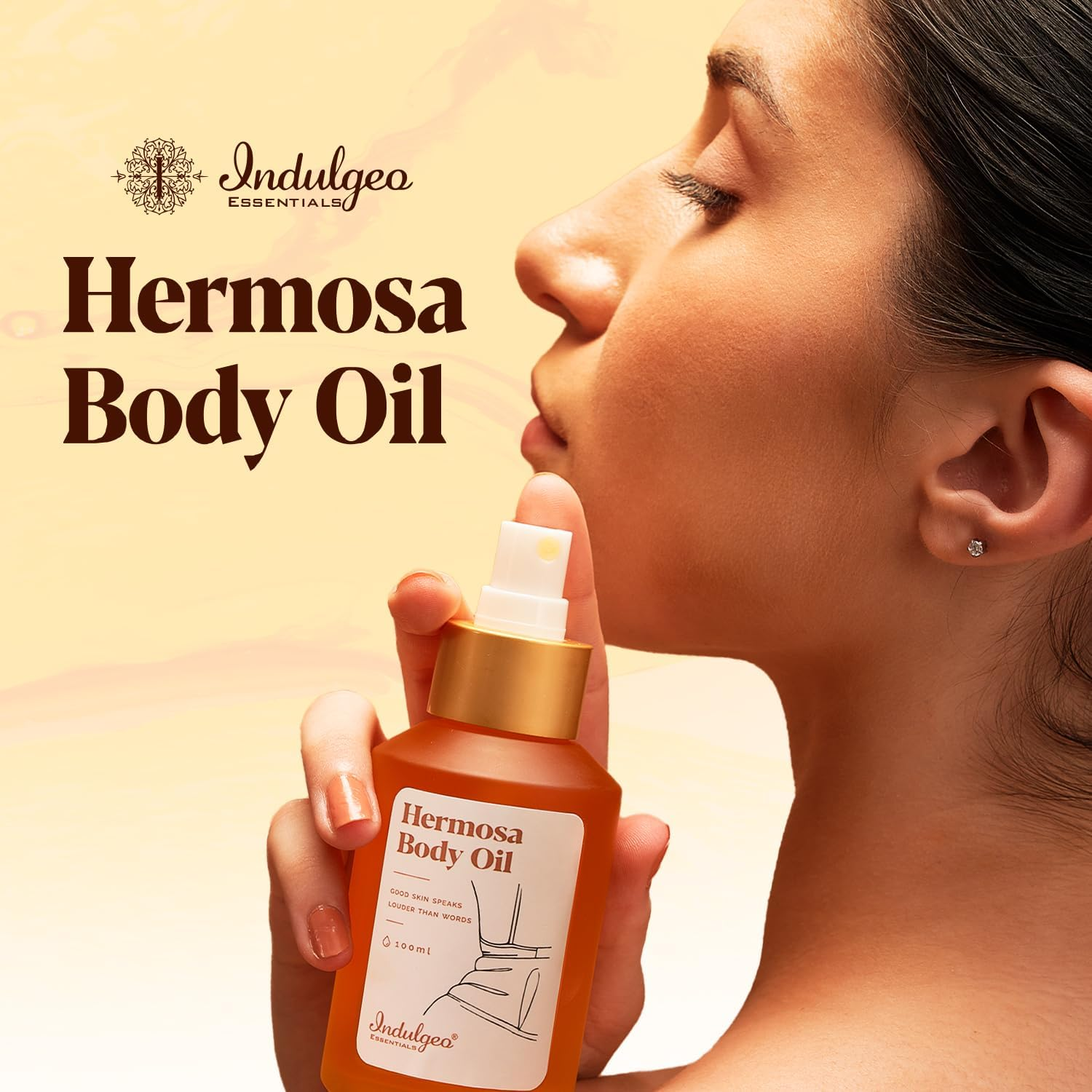 Indulgeo Essentials Hermosa Body Oil (100 Ml) for Women with Oud Oil image number 2