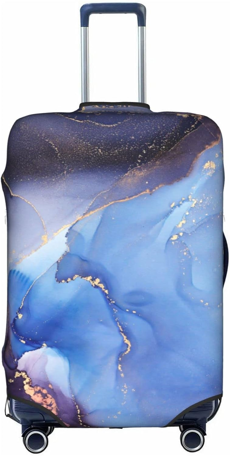 FINOWIN Travel Luggage Cover Suitcase Protector, Colorful Rainbow Paint Splatter Washable Elastic Suitcase Cover for Wheeled Suitcase, Rainbow Butterfly, XL (For 29-32 Inch Luggage)