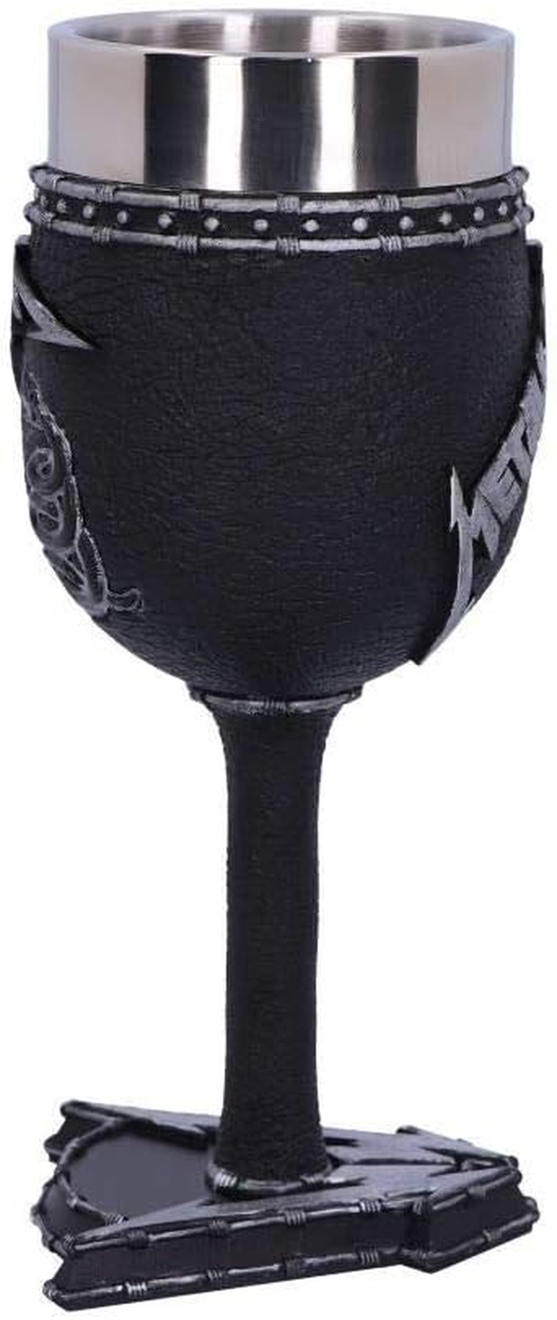Metallica Nemesis Now B5222R0 Officially Licensed Black Album Goblet Wine Glass, 18Cm