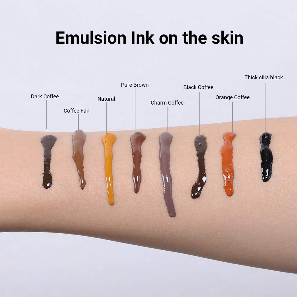 Charme Princesse Permanent Pigment Makeup 15Ml Chocolate Brown Color Tattoo Ink Makeup Supplies for Eyebrow Shading Lip Eyeliner PI503-15-004 image number 2