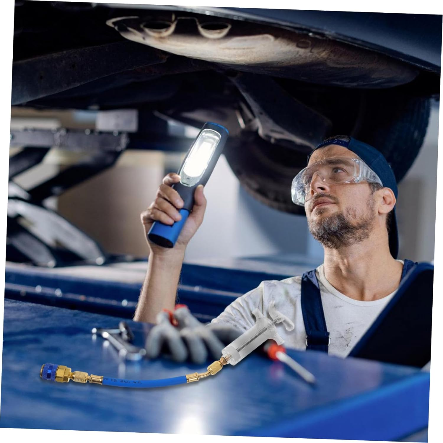 FUNOMOCYA and Dye Injector Kit Coolant Filling Tube Hand Turn Screw Tools for Car Maintenance image number 2