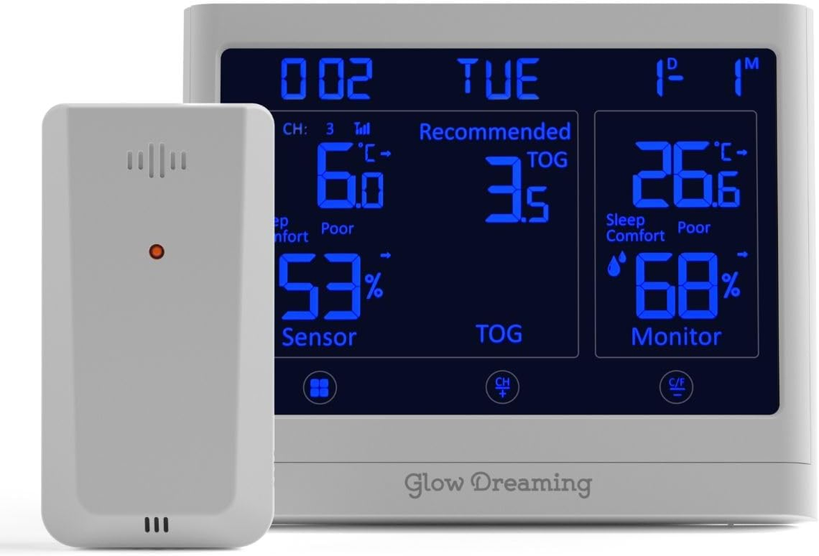 Glow Perfect Sleep Sensor - Baby Room Monitor, Temperature & Humidity Sensor, Sleep Suit for Newborn to Toddler image number 6