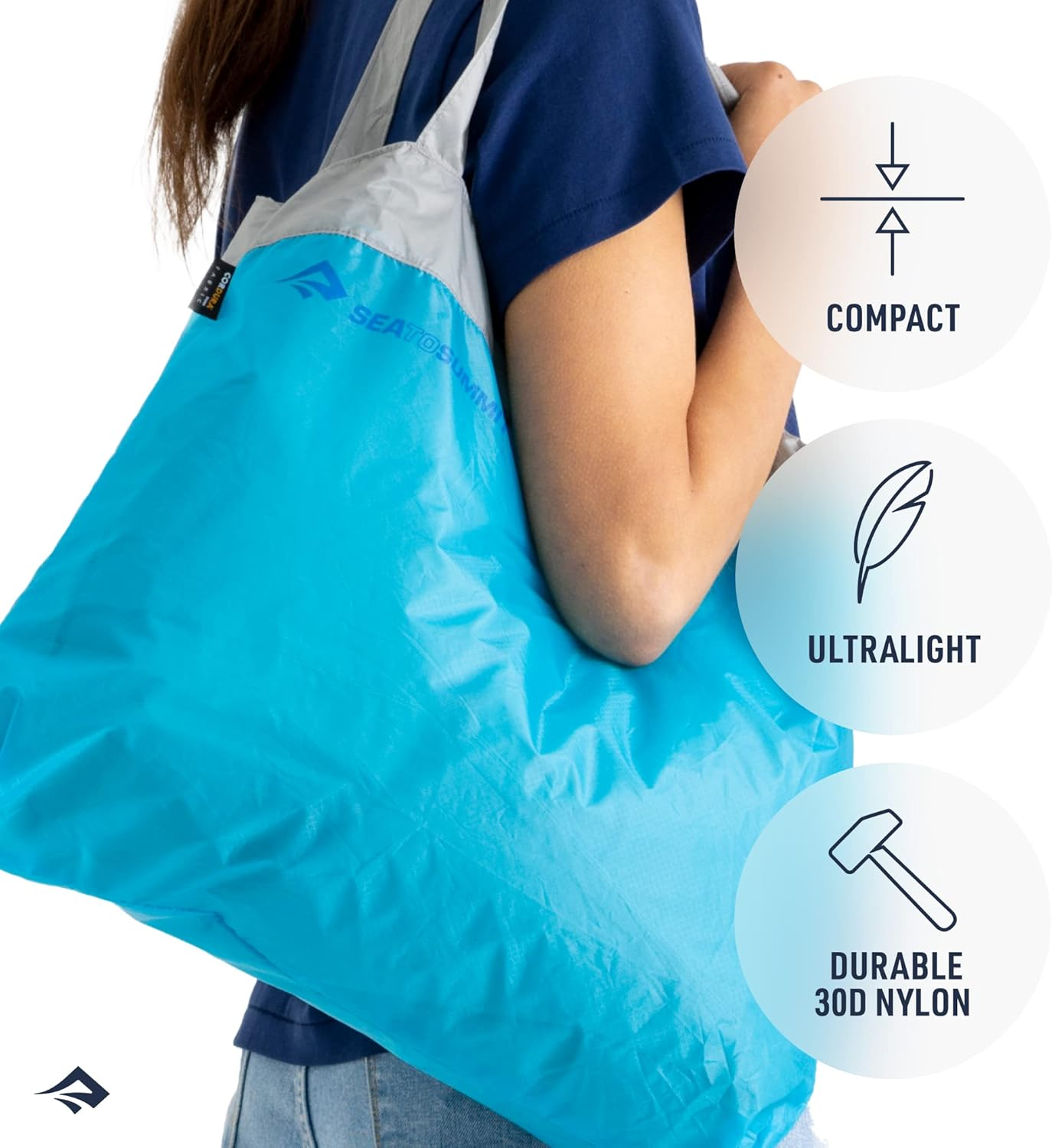 Sea to Summit Ultra-Sil Shopping Bag - Turquoise image number 6