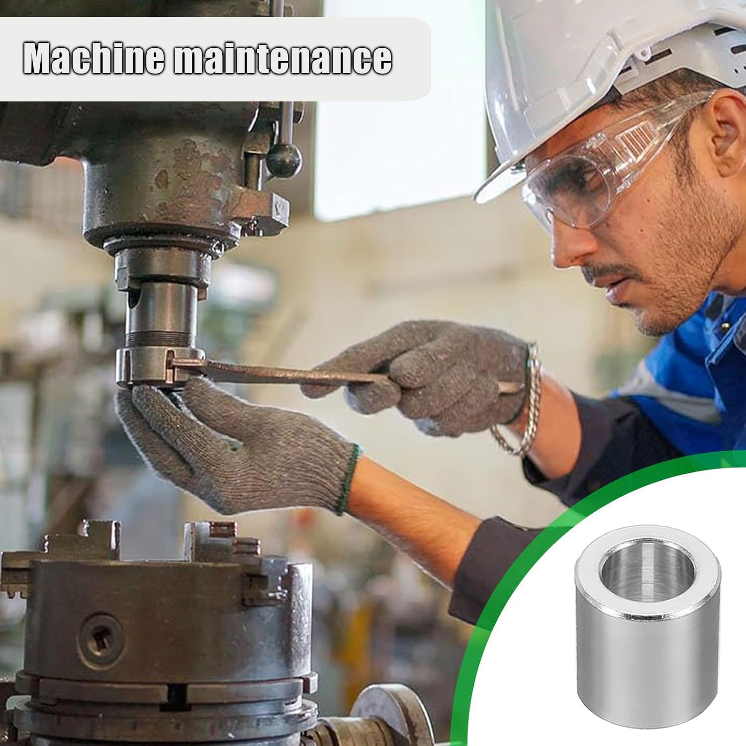 WEZCHUGHAOL 10-Pack M6 Stainless Steel Spacers, 6.2Mm ID X 10Mm OD X 10Mm L round Spacer Standoffs for 1/4" or M6 Screw Bolts - Durable Metal Spacer Washers for Screw Accessories image number 6