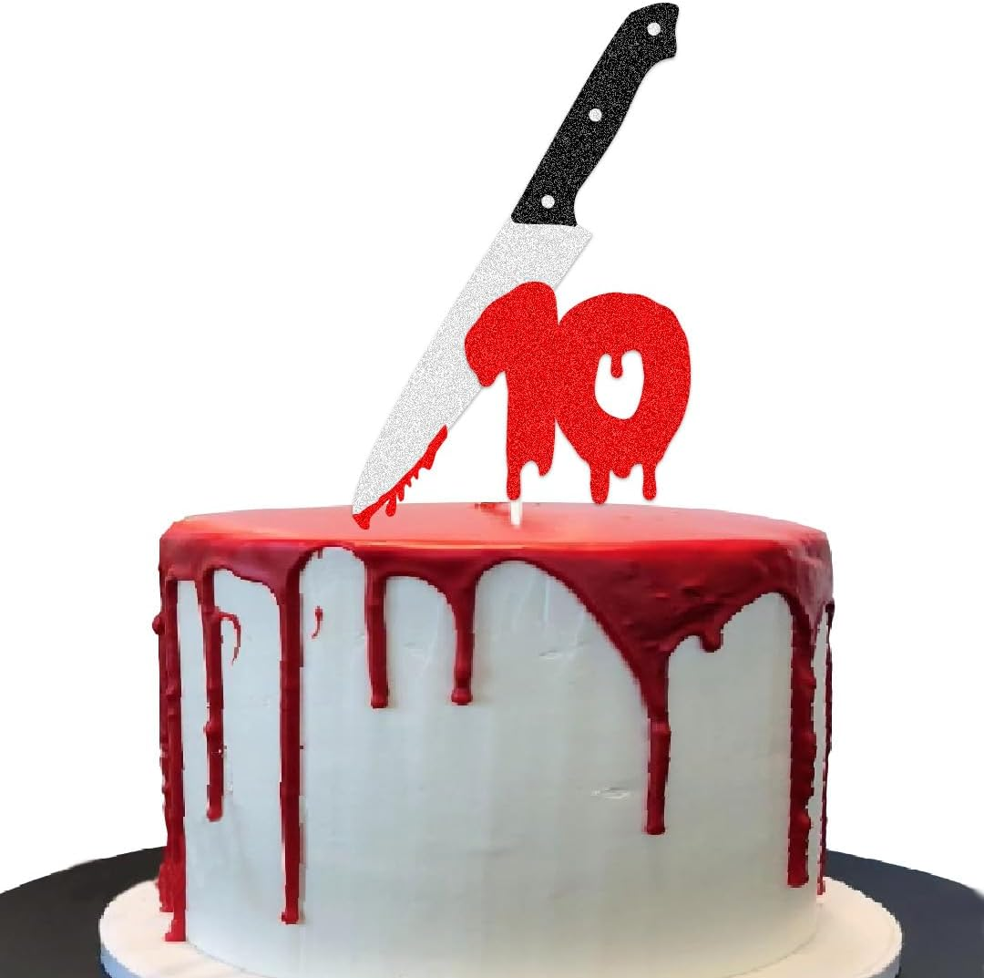 Have a Killer Birthday Party Supplies, Horror Classic Cake Topper Decorations for Halloween Horror Party Supplies Decor (16)