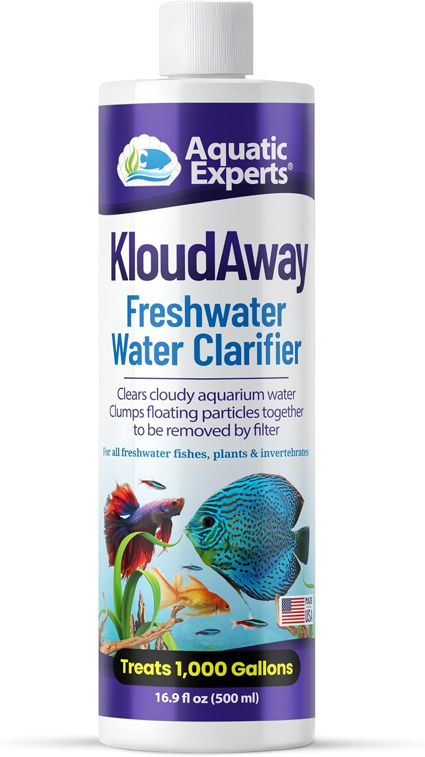 Kloudaway Freshwater Aquarium Water Clarifier - Clears Cloudy Water, Water Clarifier for Fish Tank, Made in USA (1 Pack) image number 3