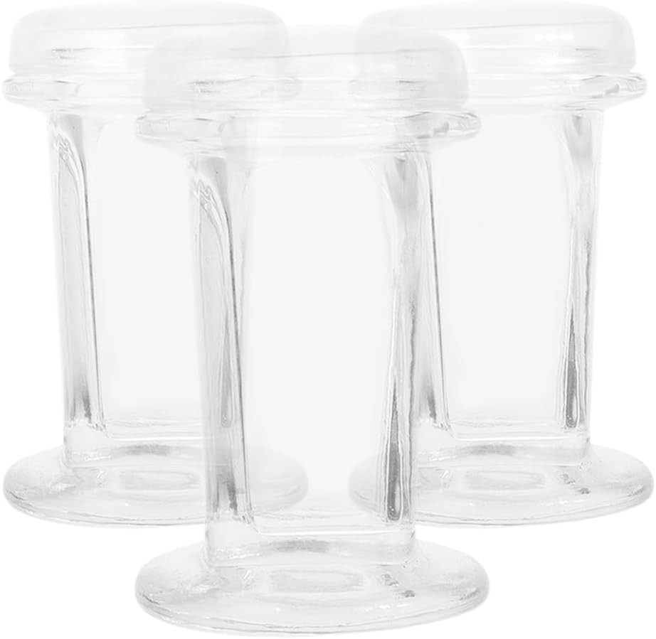 GLEAVI Glass Staining Jar with Lid for 5 Microscope Slides 3-Pack 2Oz Capacity Staining Tank for Cell Samples Histology and Clinical Labs image number 4