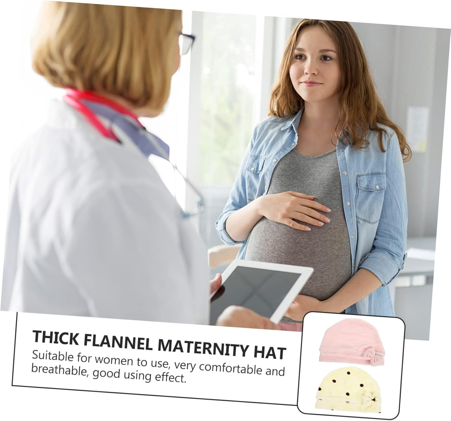 BESPORTBLE Wind Confinement Hats for Postpartum Women Comfortable Sleeping Caps with Ergonomic Design Random Color Random Color image number 3