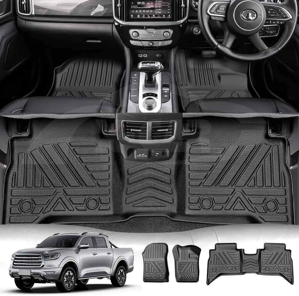 X-CAR Heavy Duty TPE Floor Car Cargo Mat Carpet for GWM UTE Cannon/Canon L 2021-2025 image number 4
