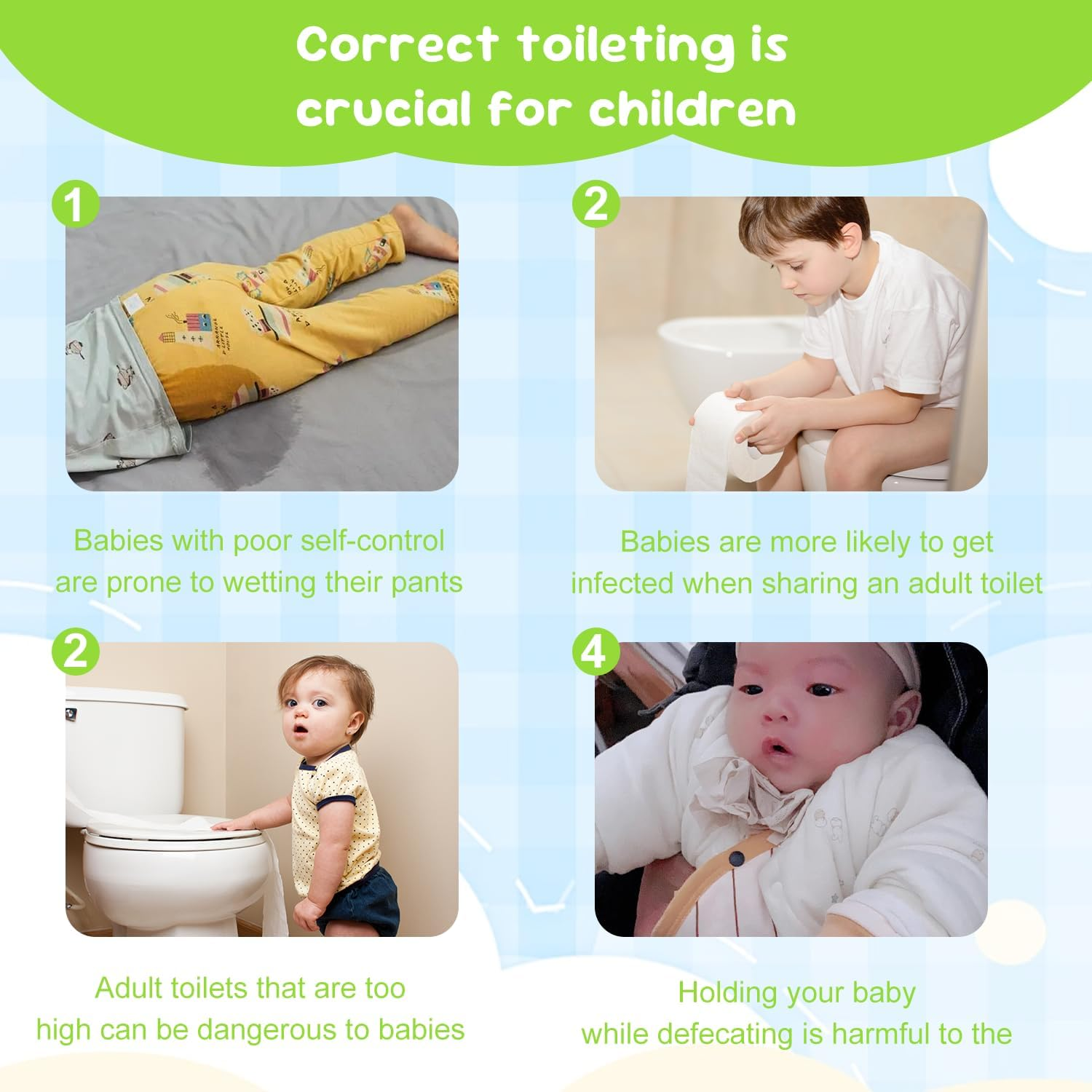 Kids Potty Seat - Dinosaur Potty Training Seat with Lid, Comfortable Toddler Toilet Seat for Boys and Girls Aged 1-6 Years Old(Yellow) image number 1