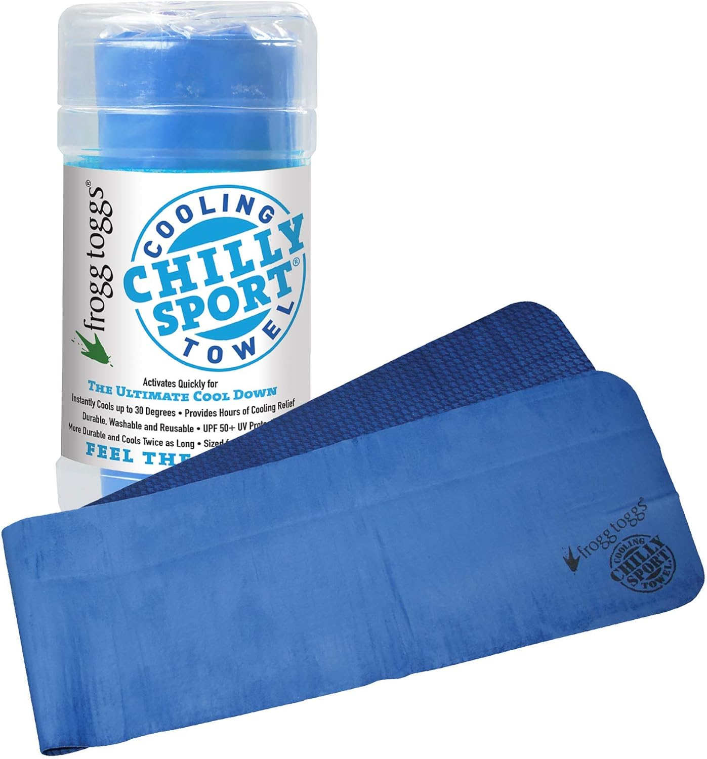 FROGG TOGGS Chilly Sport Cooling Neck & Head Band Towel, Size 33" X 6.5"