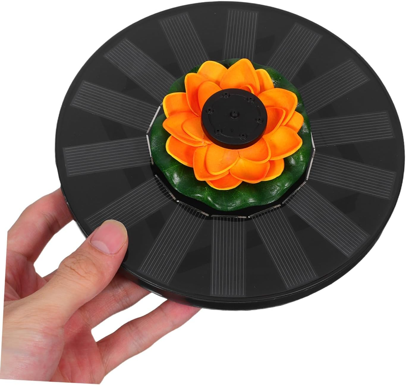 Gatuida Solar Powered Lotus Floating Fountain Solar Fountain Pump for Bird Bath Garden Pool Outdoor Water Feature Easy Installation image number 4