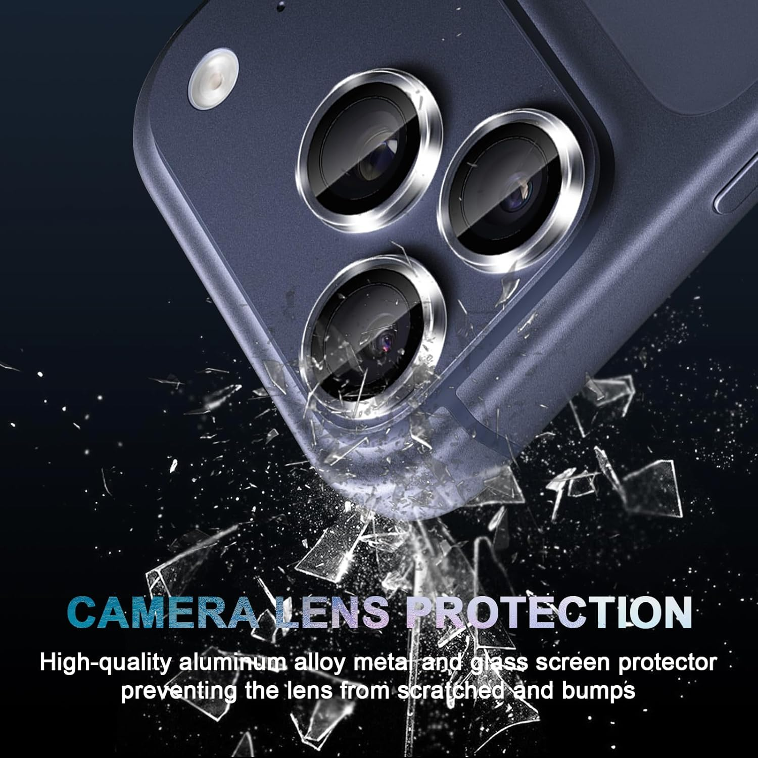 Lutree Tempered Glass Camera Protection for Iphone 17 Pro/Iphone 17 Pro Max, 9H Hardness, HD Individual Lens Film, Metal Ring + Protective Glass, Anti-Scratch Camera Protection, Transparent image number 6