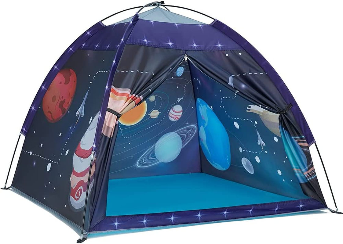 Space World Play Tent-Kids Galaxy Dome Tent Playhouse for Boys and Girls Imaginative Play Popup Tent for Kids Indoor/Outdoor Fun,Perfect Kid&rsquo;S Gift- 48" X 48" X 43" image number 3