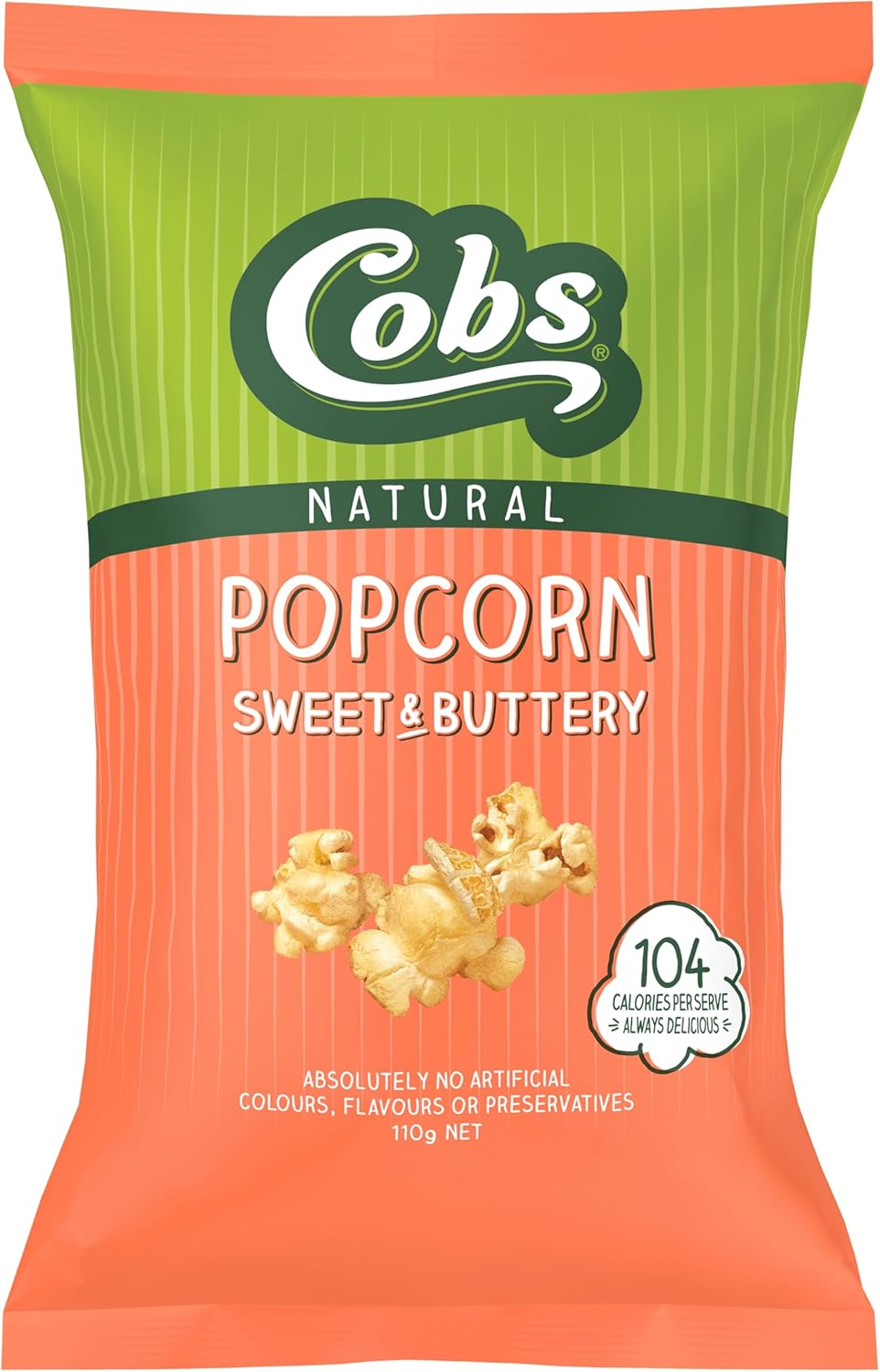 Cobs Natural Sweet & Buttery Popcorn, 110G image number 4