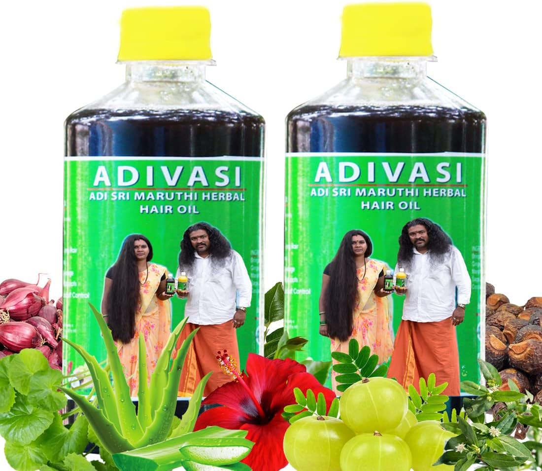Adivasi Adi Sri Maruthi Hair Oil Made by Pure Adivasi Ayurvedic Herbs 250Ml + 250Ml image number 2