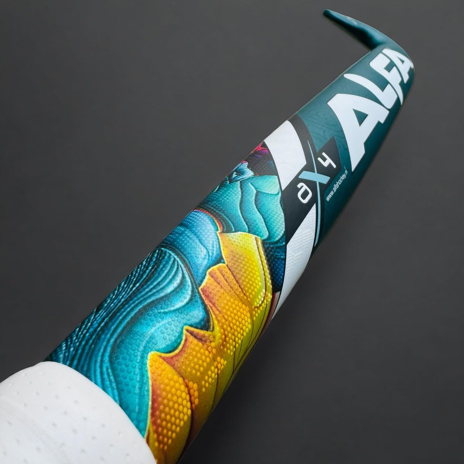 ALFA AX4 Hockey Stick | Color: Green Spark | Size: 36.5" | Material: 40% Carbon Composite | Gender: Unisex | Scoop Bend for Drag Flicks | Ergonomic Grip for Precision | Lightweight for Agility