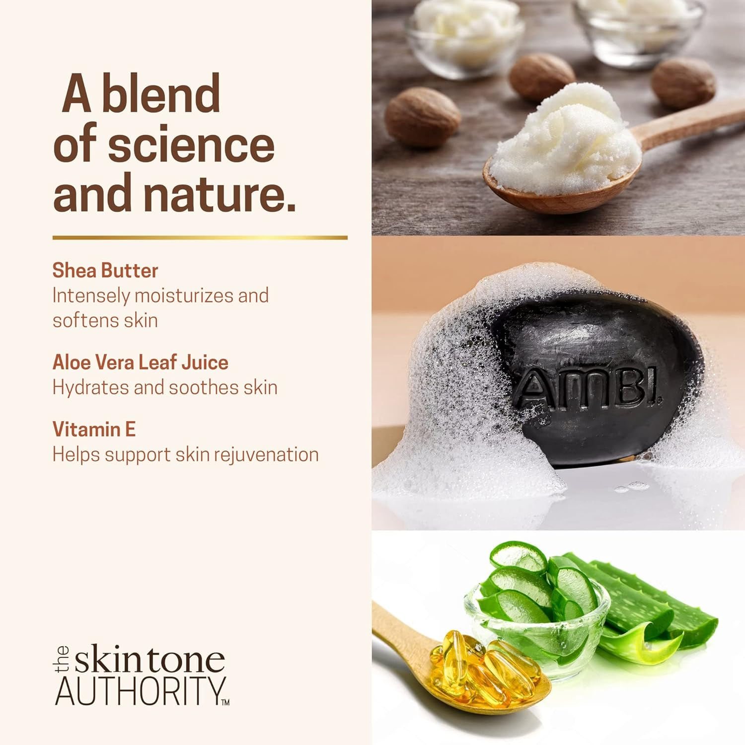 Ambi Skincare Black Soap with Shea Butter, 3.5 Oz (Pack of 6) image number 4