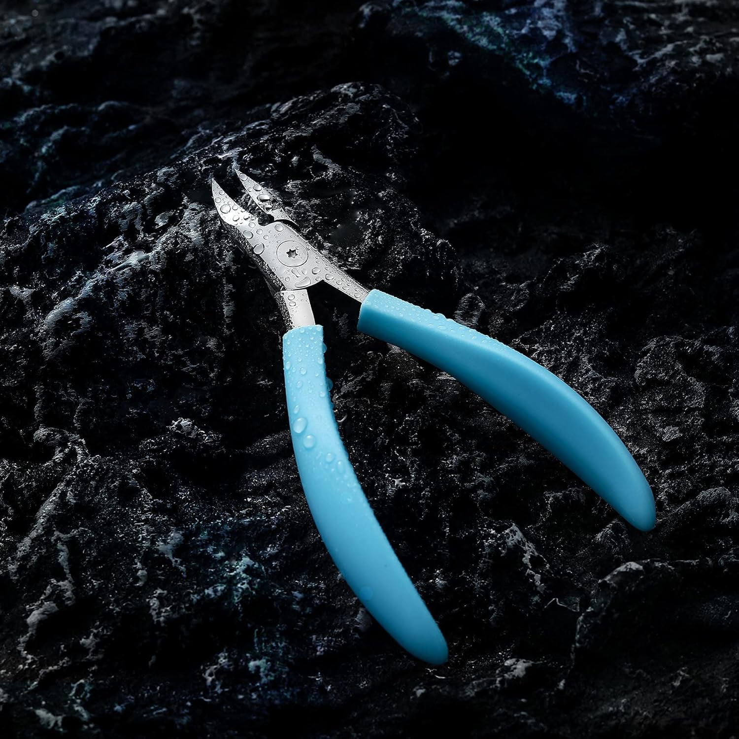 FVION Toenail Clippers, Professional Thick & Ingrown Toe Nail Clippers for Men & Seniors, Velvet-Soft Handle Toenail Cutter/Colorful Nail Clippers, High Grade Stainless Steel - Full Black image number 4