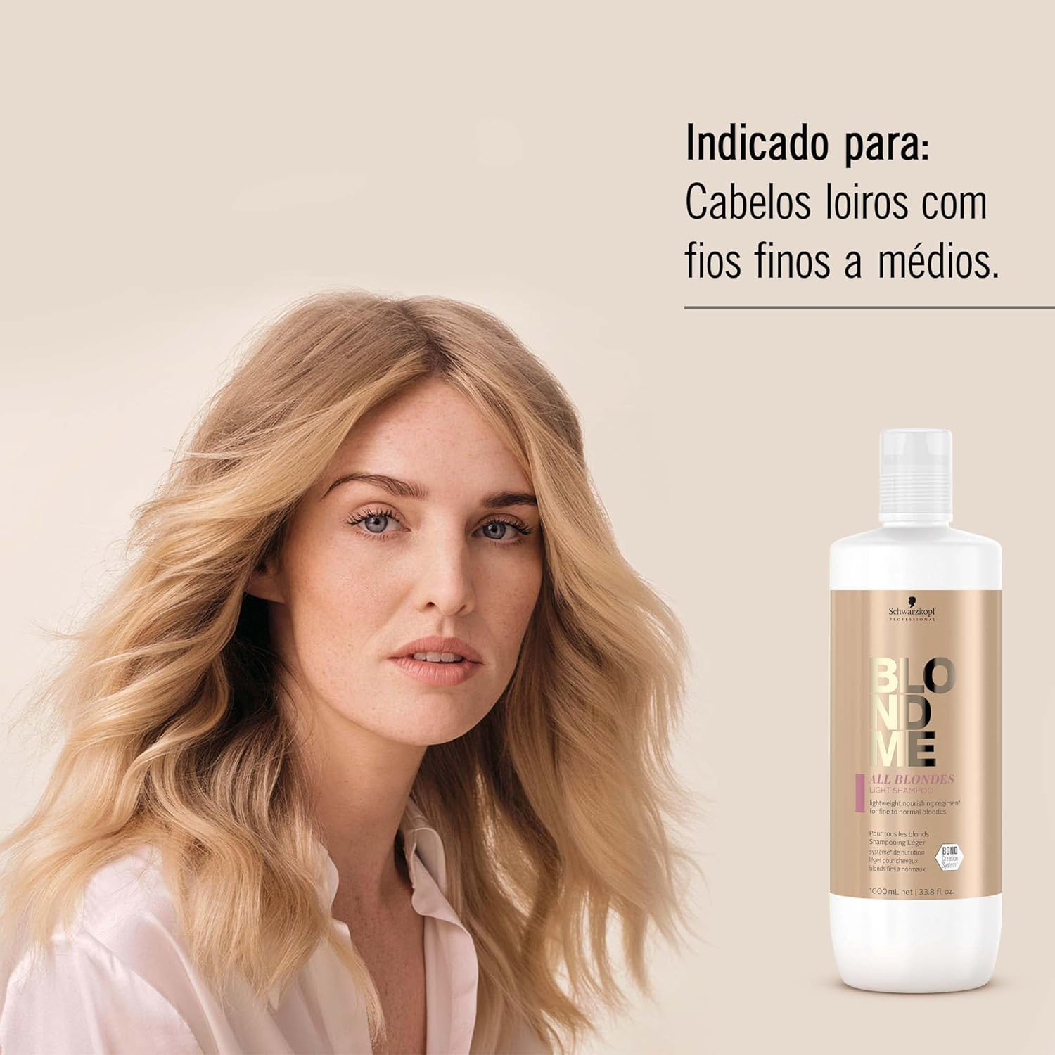 Schwarzkopf Blondme All Blondes LIGHT Shampoo 1000Ml image number 1